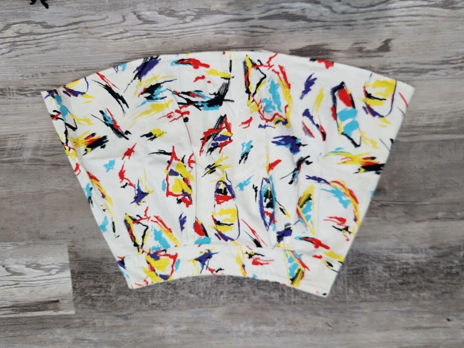 Designer Jack By Bb Dakota Skirt Size 9 White Paint Pleated Mini Size 30" / US 8 / IT 44 - 2 Thumbnail
