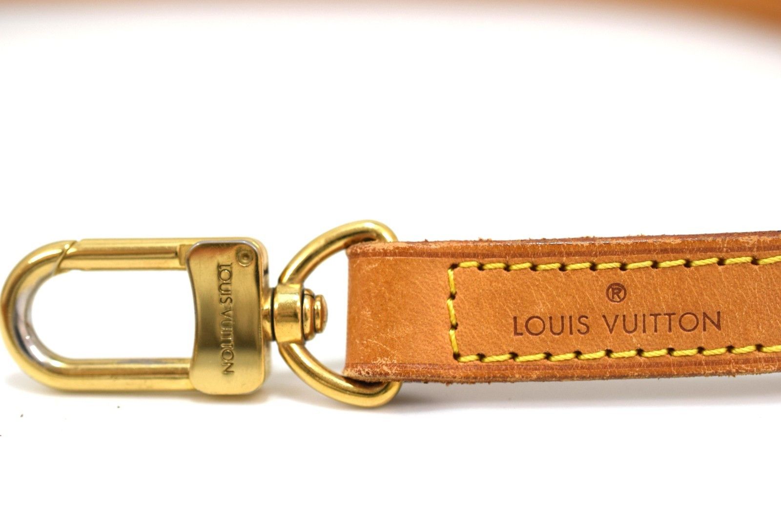 Louis Vuitton Louis Vuitton Leather Shoulder Strap Beige Size ONE SIZE - 8 Thumbnail