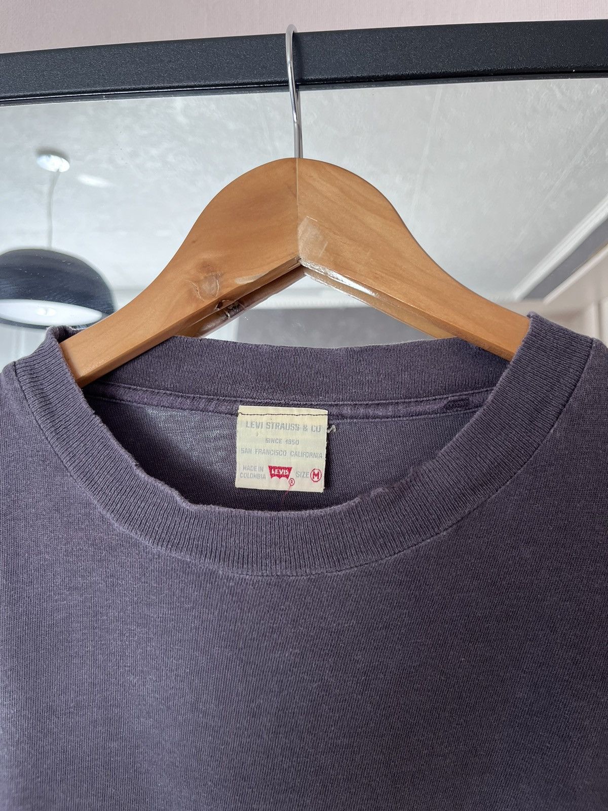 Levi's Vintage Clothing Vintage 80s Levis Legend Faded Gray Single stitch Tee Shirt Size US L / EU 52-54 / 3 - 7 Thumbnail
