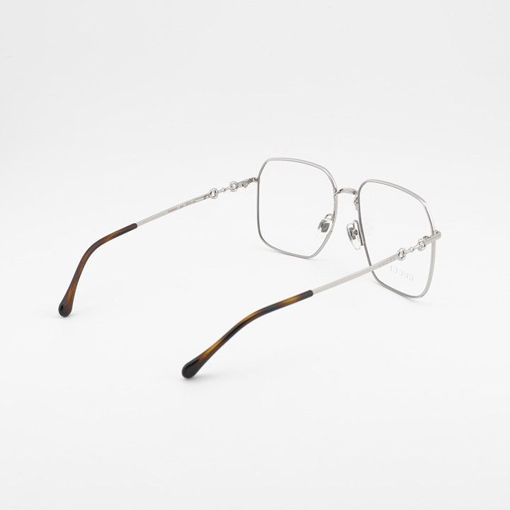 Gucci Gucci GG0952O 003 Eyeglasses Gold/Silver 57mm Square Frame Size ONE SIZE - 10 Thumbnail