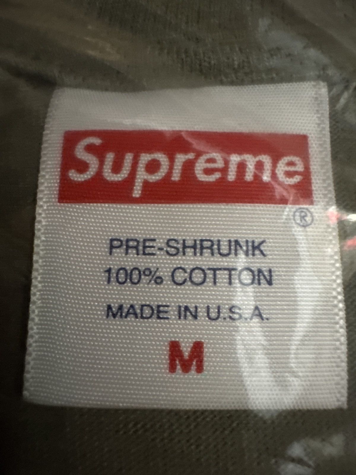 Supreme Supreme Cross Box Logo Olive Tshirt Size US M / EU 48-50 / 2 - 4 Thumbnail
