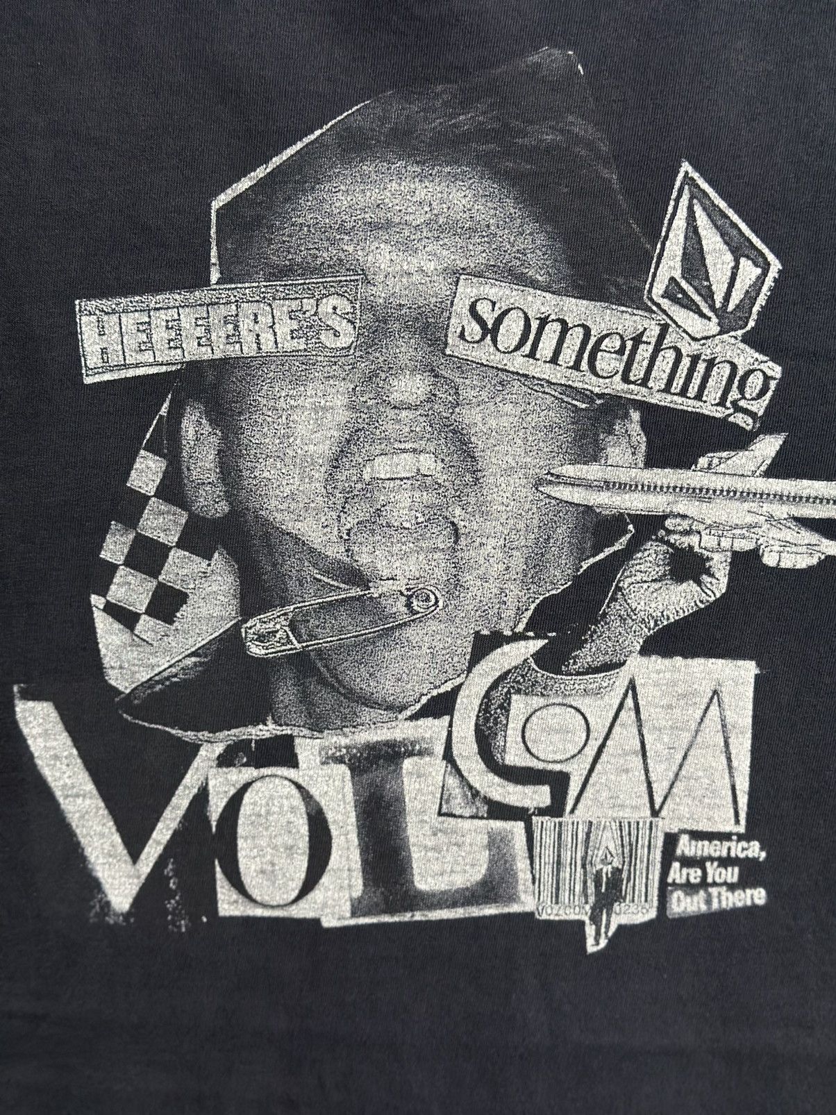 Vintage × Volcom Vintage Volcom Here’s Something Distress Tee Size US M / EU 48-50 / 2 - 2 Thumbnail