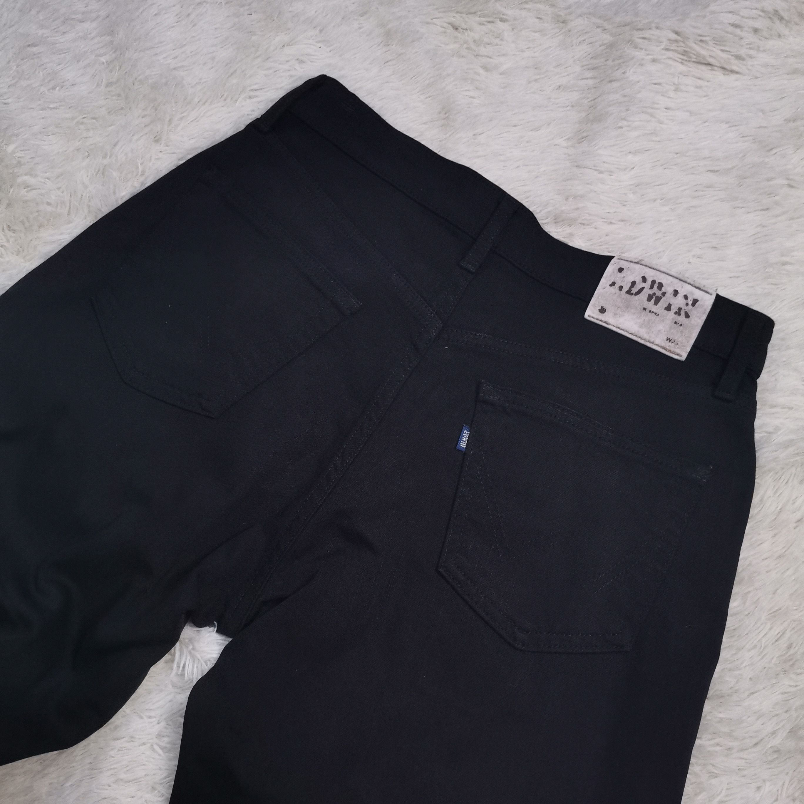14th Addiction 🇯🇵 90s Japanese All Black Gothic Denim Edwin S403 Size US 29 - 12 Thumbnail