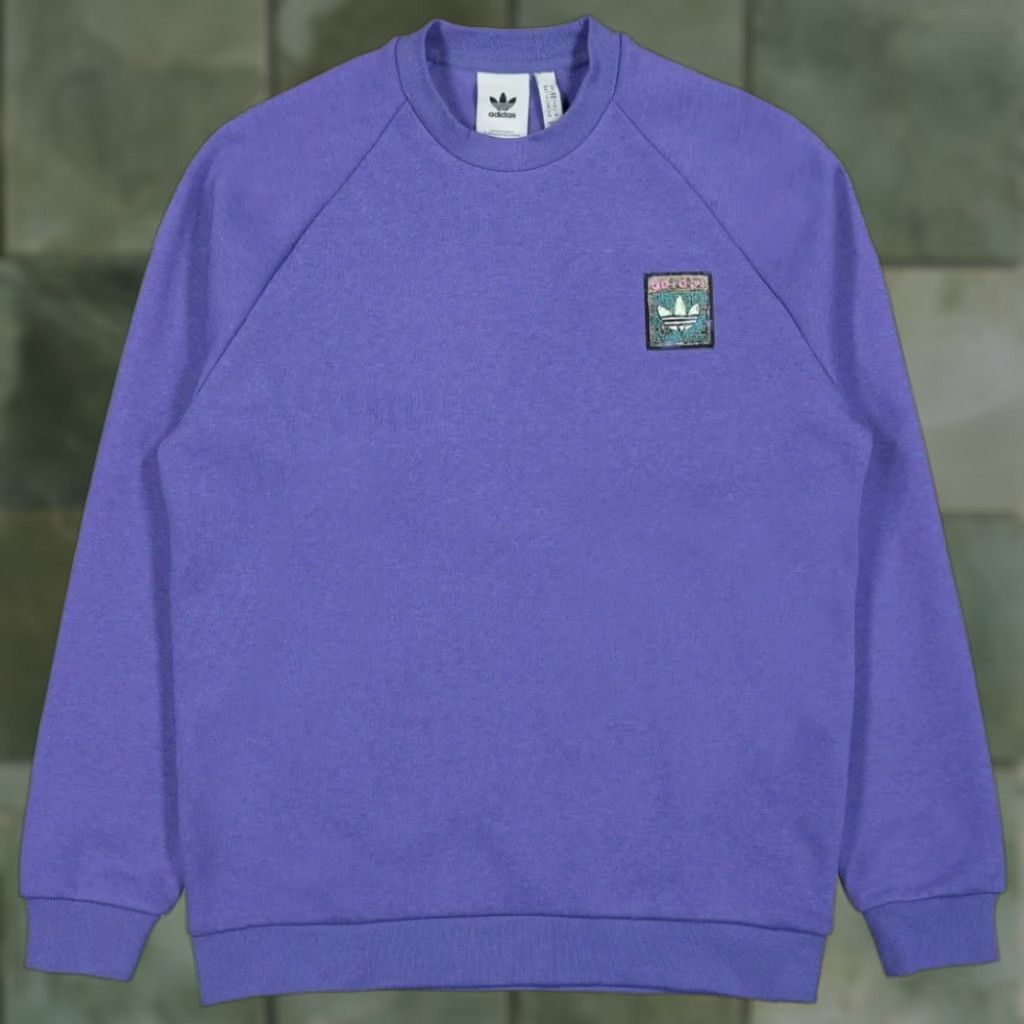 Adidas ADIDAS ORIGINALS MEN'S GRAPHIC CREW NECK SWEATSHIRT PURPLE XS ADULT MEN'S XS PULLOVER SHIRT Logo Knit Pullover Sweatshirt Winter, Spring, Fall Mens Size US XS / EU 42 / 0 - 1 Thumbnail