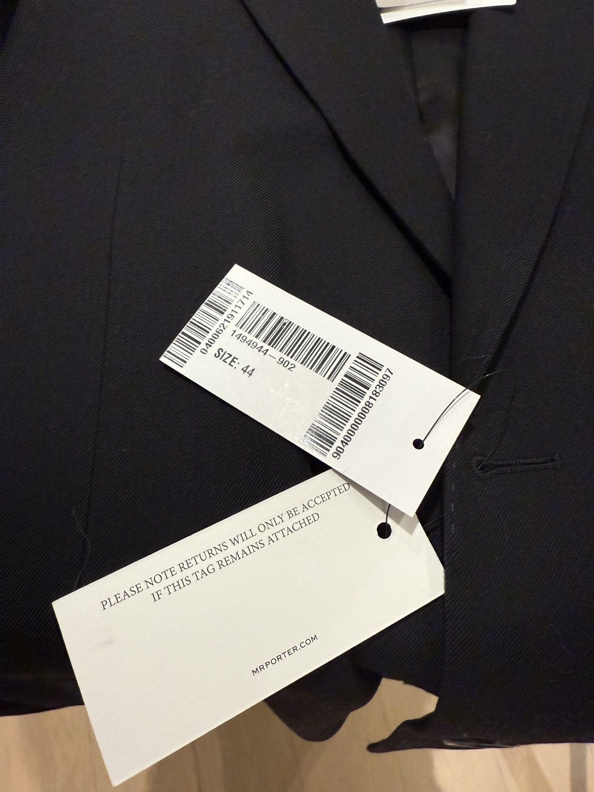 Celine × Hedi Slimane Black Boxy Blazer Jacket in Wool Gabardine Sz 44 Size 44R - 8 Thumbnail