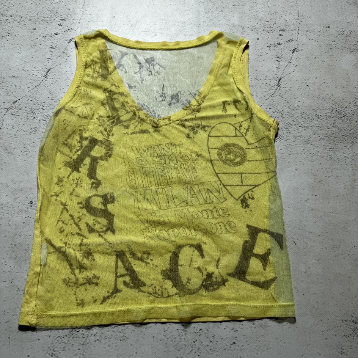 Versace y2k versaci transparent t-shirt with large jellyfish logo Size S / US 4 / IT 40 - 2 Thumbnail