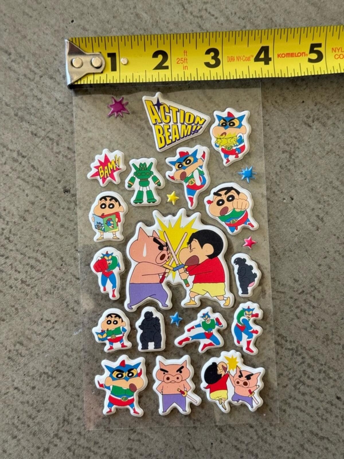 Other Crayon / Shin Chan Jjanggu Puffy Stickers / Korean Anime Size ONE SIZE - 5 Thumbnail