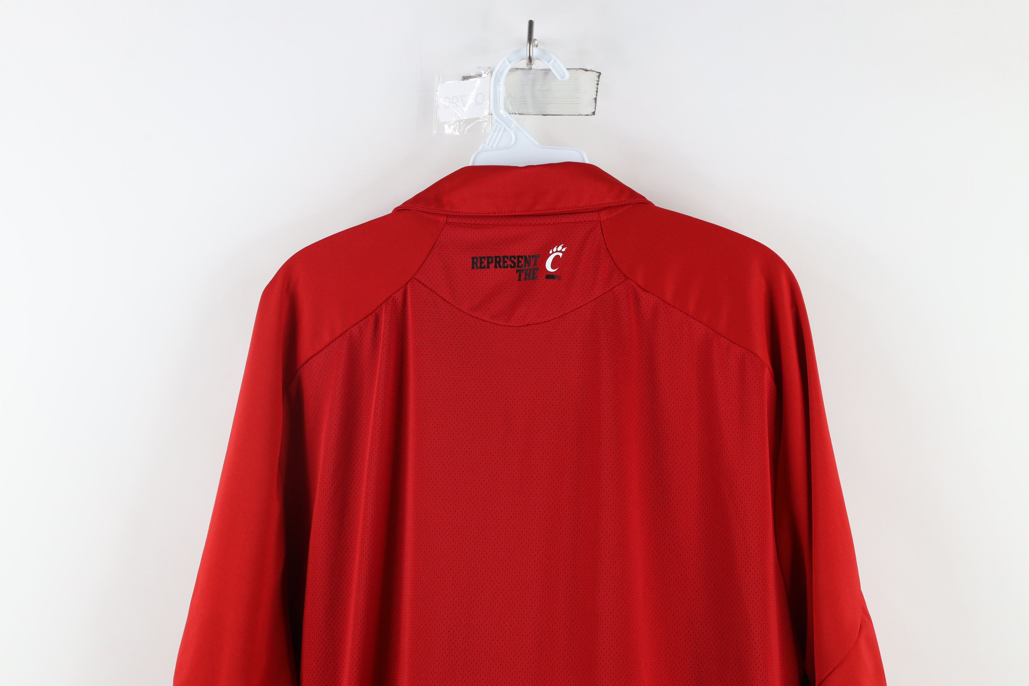 Adidas × Vintage Adidas University of Cincinnati Football Polo Shirt Red Size US XL / EU 56 / 4 - 14 Thumbnail
