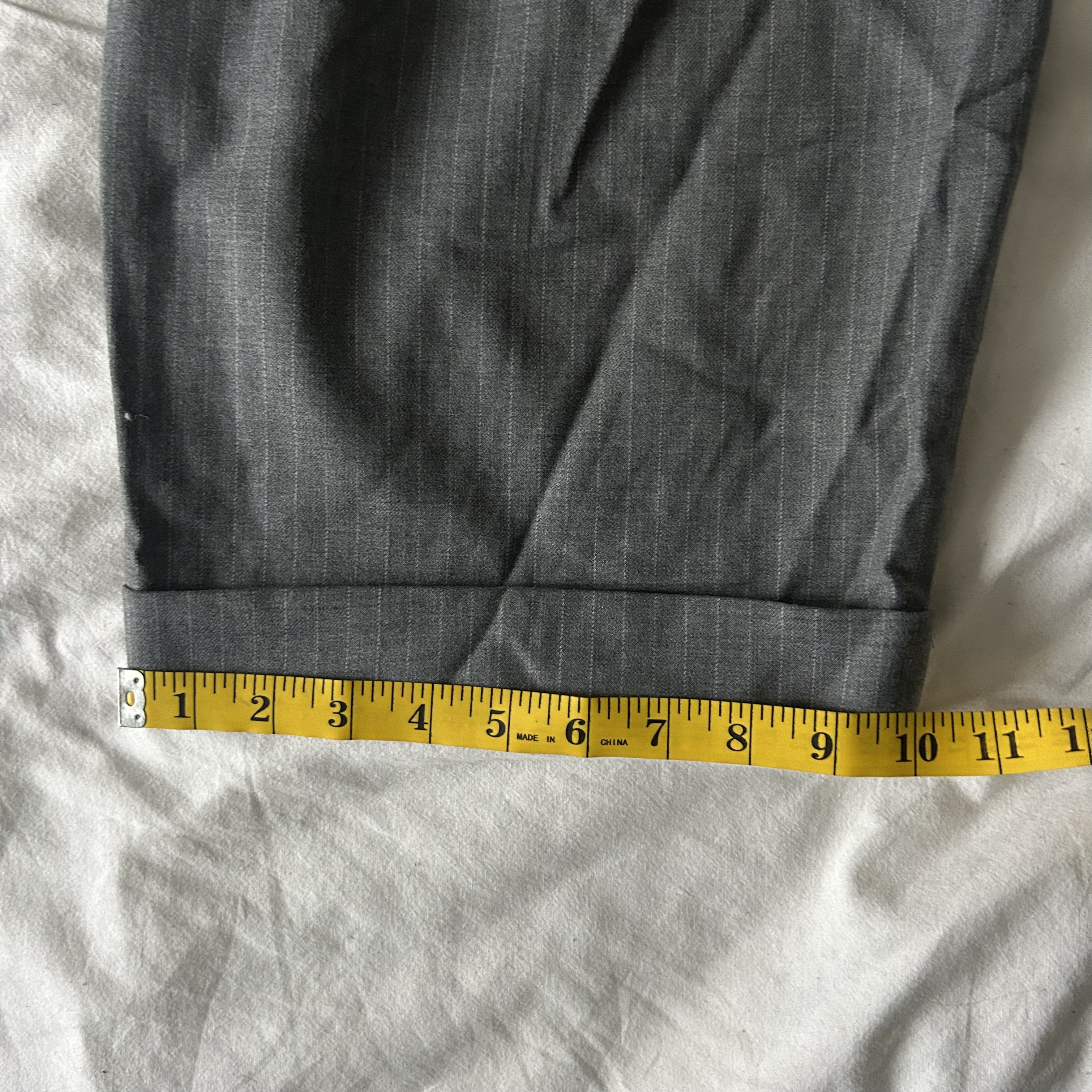 Eckhaus Latta Grey Pinstripe Sway Trousers Size US 32 / EU 48 - 4 Thumbnail