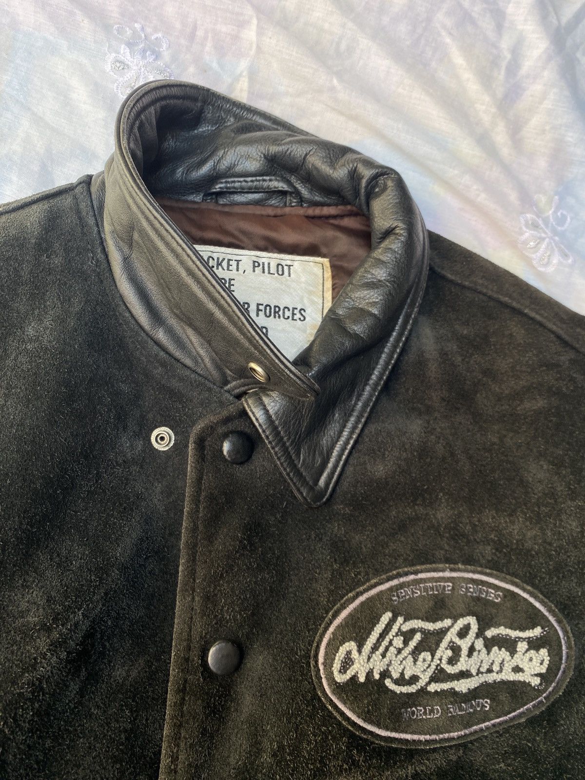 Vintage vintage mike birnies pilot leather jacket Size US L / EU 52-54 / 3 - 4 Thumbnail