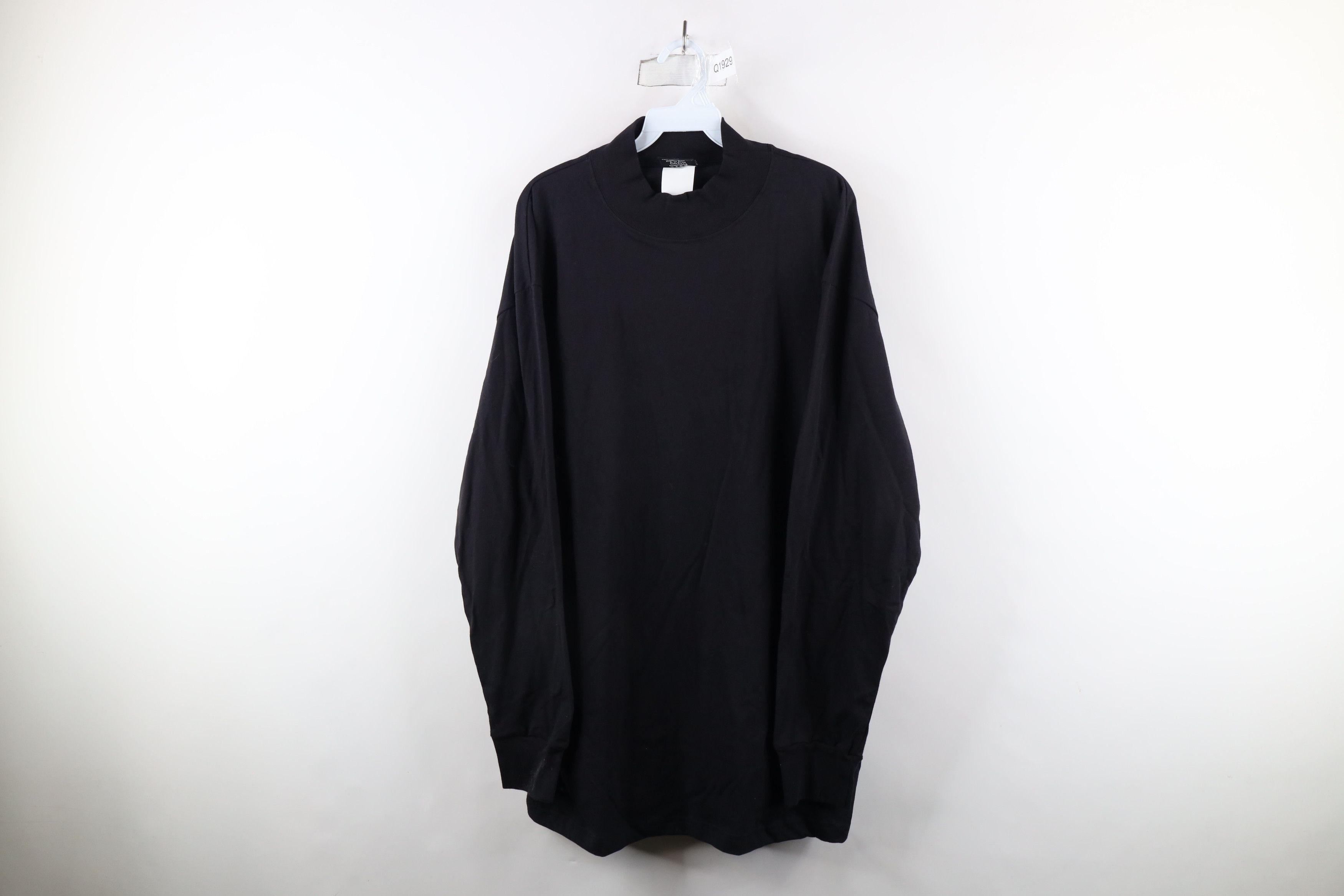 Vintage Vintage 90s Streetwear Long Sleeve T-Shirt Black Cotton Size US XL / EU 56 / 4 - 1 Thumbnail