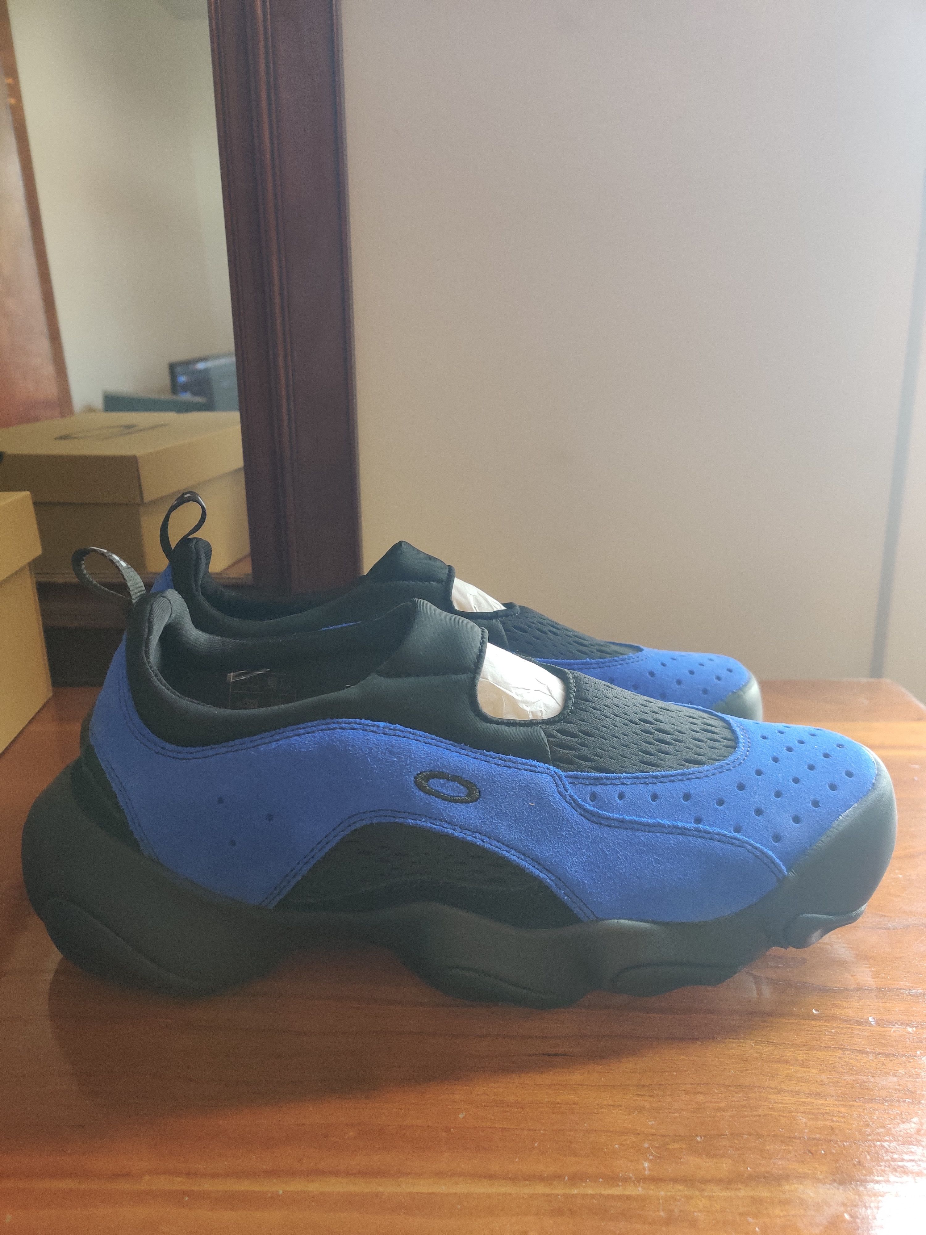 image of Oakley Factory Team Flesh Sandal in Electric Blue/Black, Men's (Size 13)