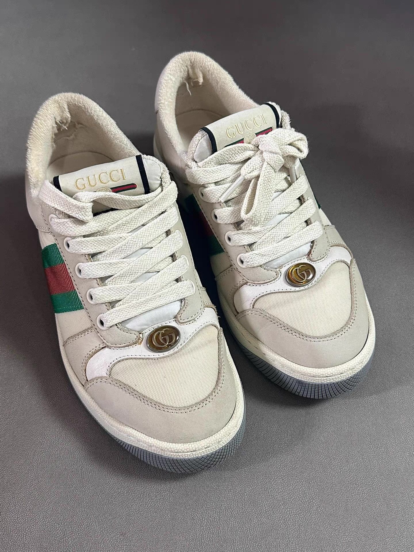 Gucci Gucci GG Supreme Traffic Slide Ｑ20 Size US 5.5 / IT 35.5 - 1 Thumbnail