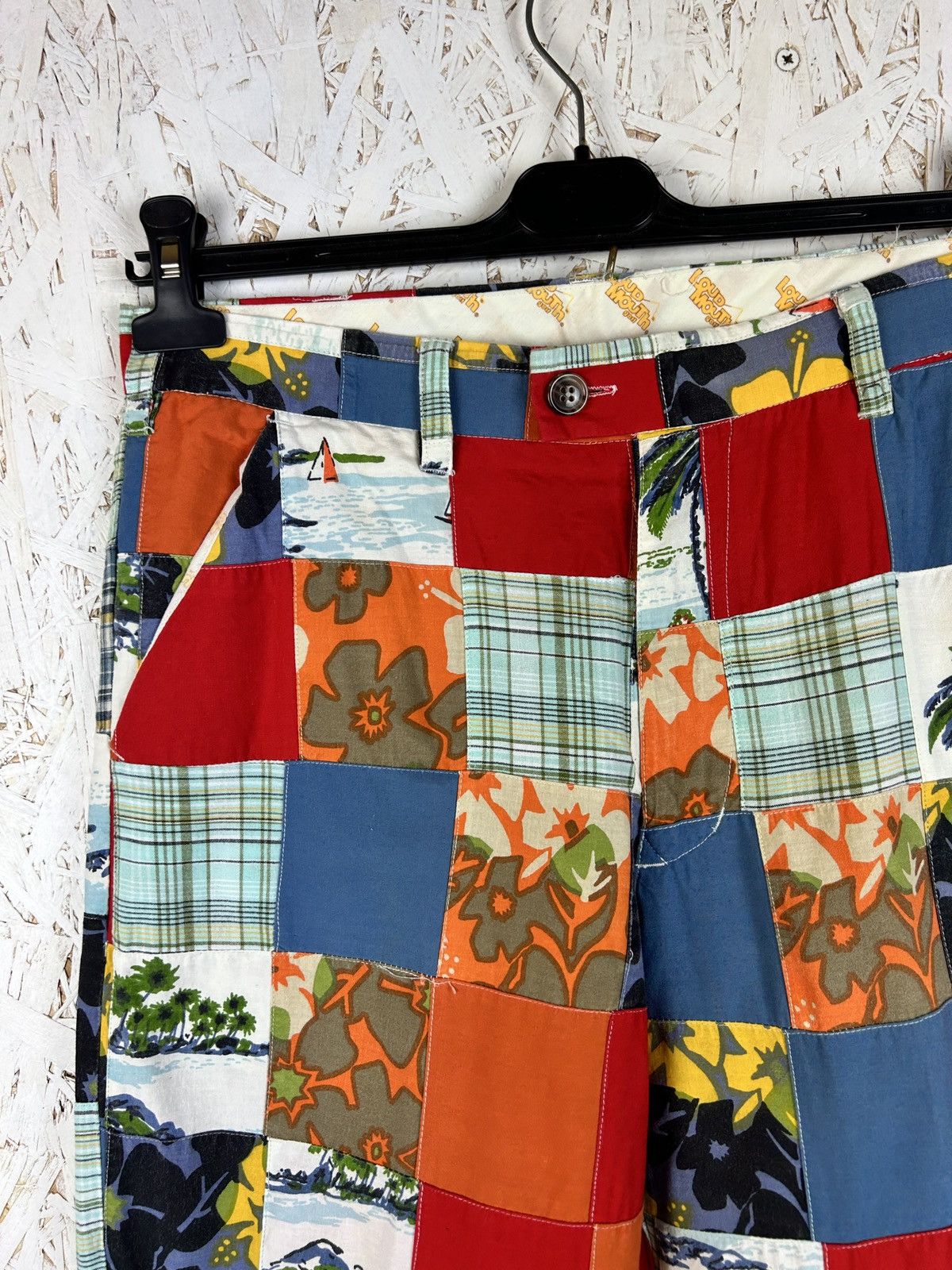 Japanese Brand Vintage Patchwork Loud Mouth Golf Trousers Pants 32/32 Size US 32 / EU 48 - 2 Thumbnail