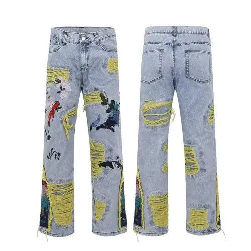 Japanese Brand Misuzu x Reiko #25 Embroidery Heavy Industry Jeans Size US 36 / EU 52 - 1 Thumbnail