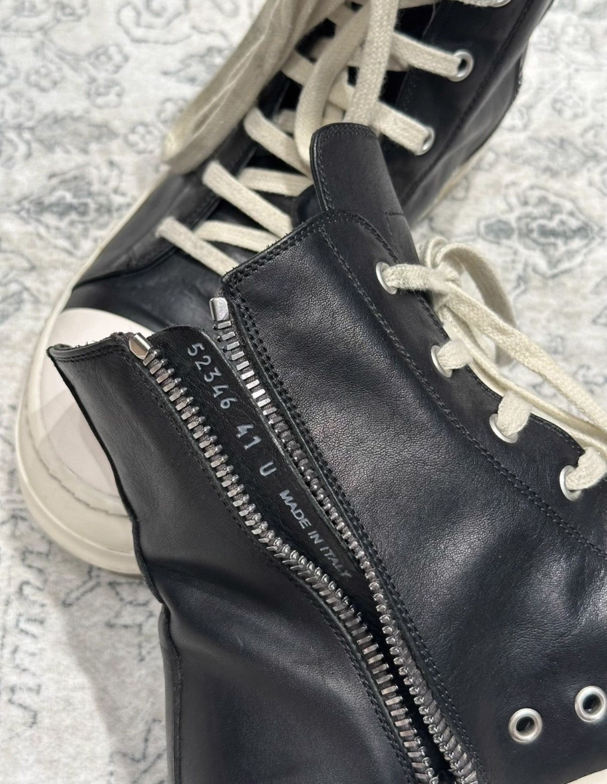 Rick Owens Rick Owens Mainline High-Top Big Converse Shiny Calfskin Size US 8 / EU 41 - 6 Thumbnail