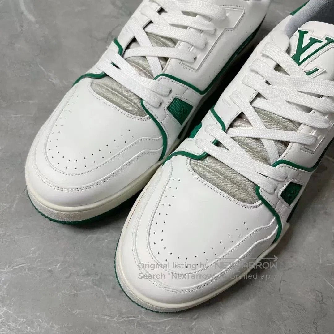 Louis Vuitton Louis Vuitton White Green Trainer Limited. Size US 8.5 / EU 41-42 - 4 Thumbnail