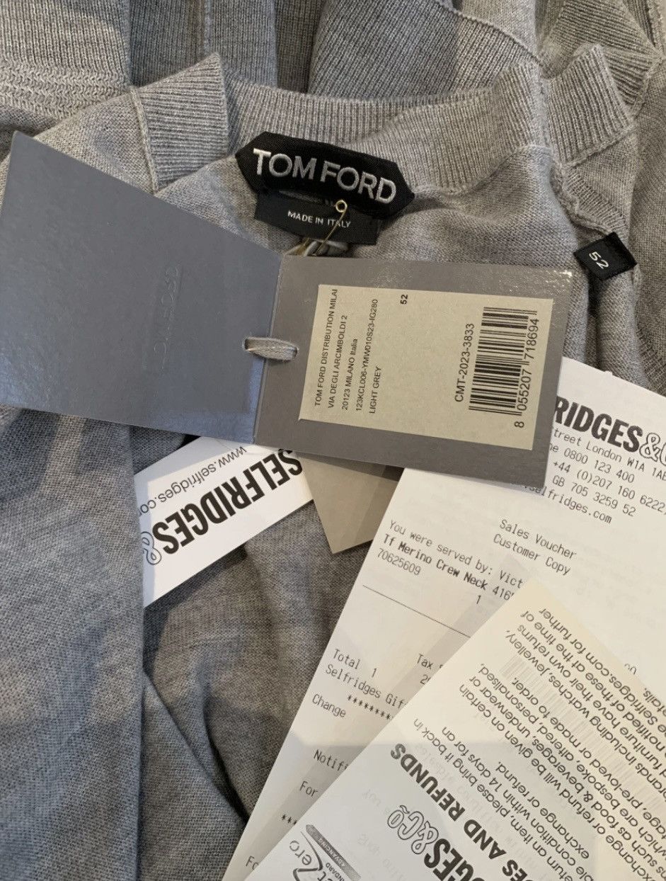 Tom Ford TOM FORD Slim-Fit Merino Wool sweatshirt 52|T Size US XL / EU 56 / 4 - 5 Thumbnail