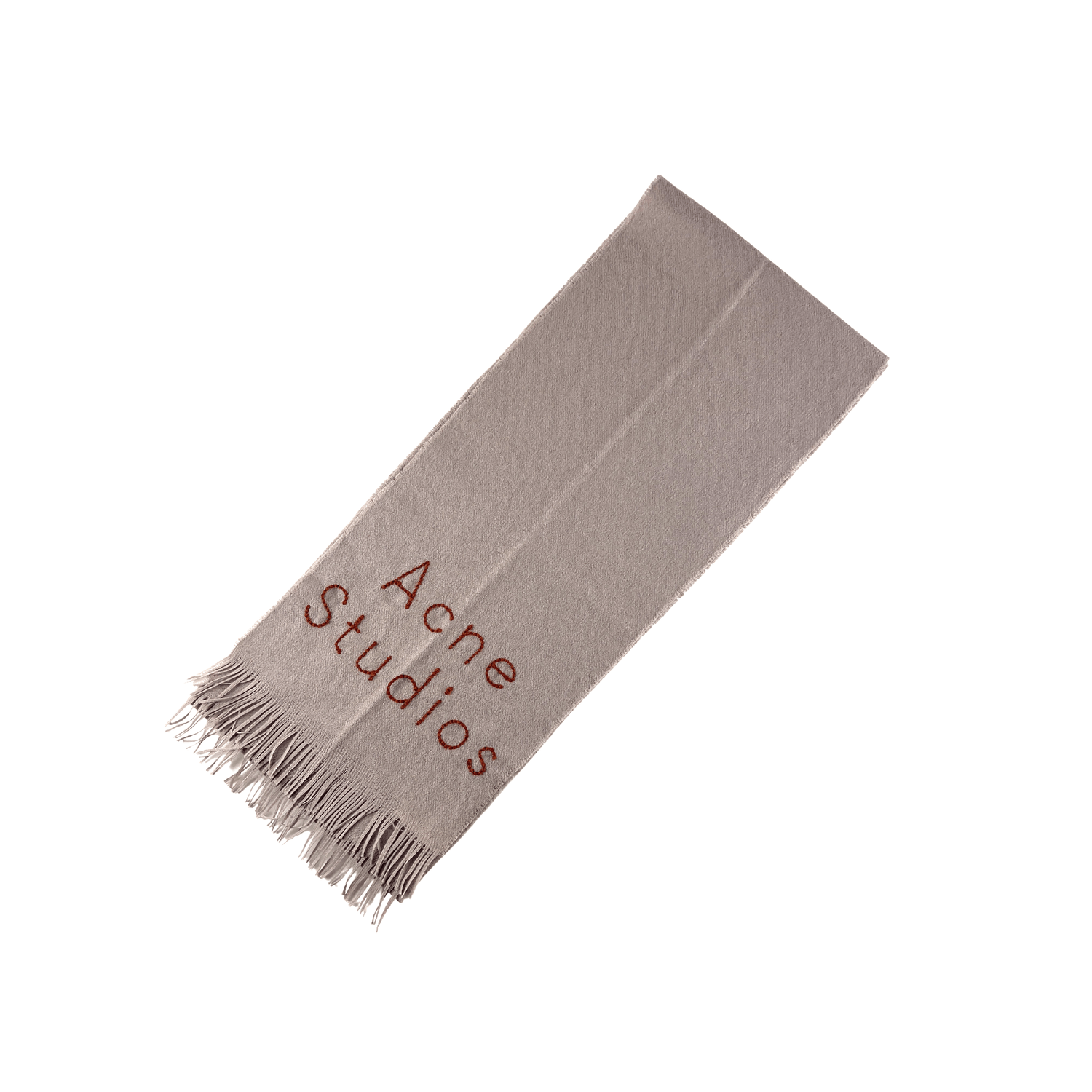 Acne Studios Acne Studios Beige Skinny Logo Scarf Size ONE SIZE - 4 Thumbnail