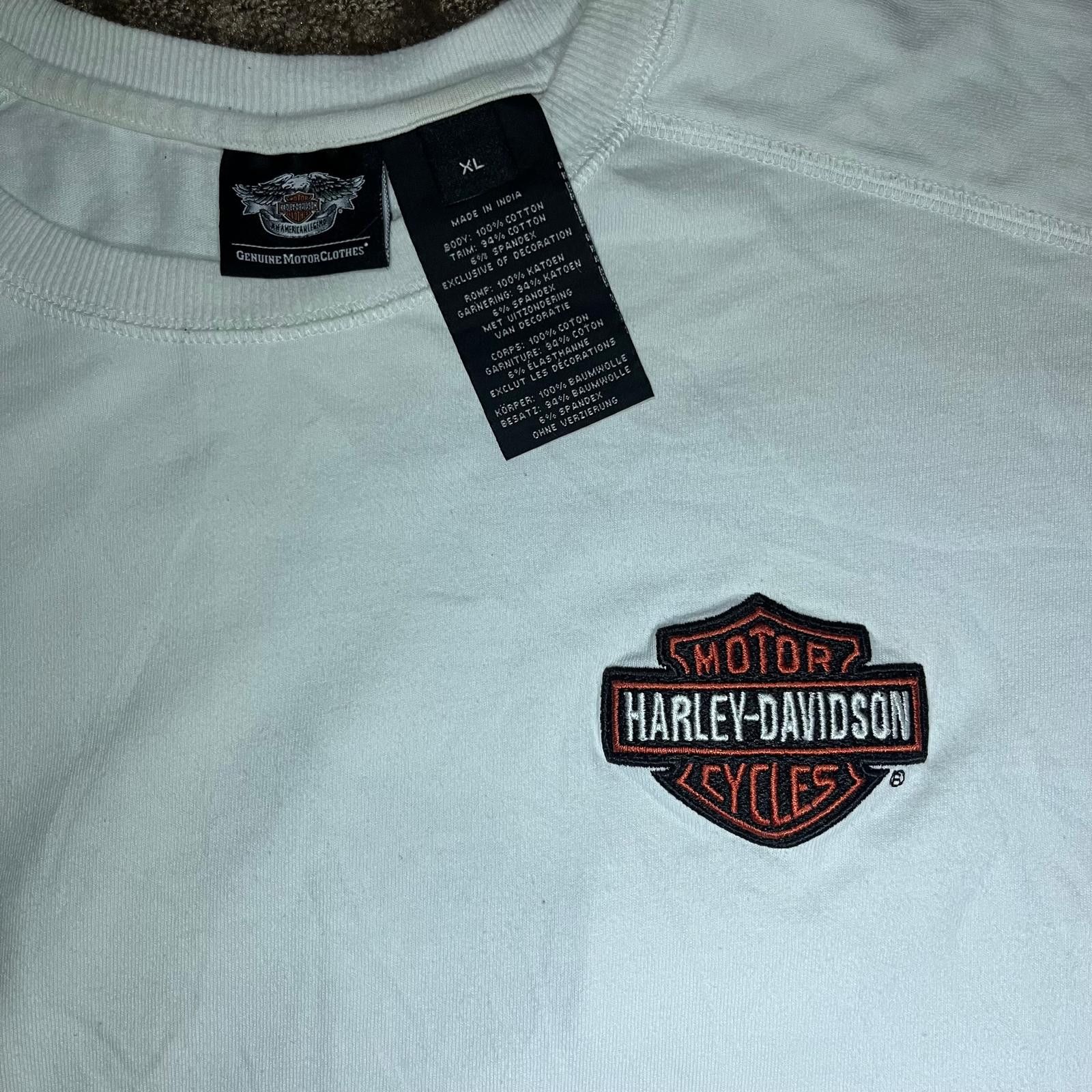 Harley Davidson 🔥 Harley-Davidson Long Sleeve Tee – White Size XL Size US XL / EU 56 / 4 - 4 Thumbnail