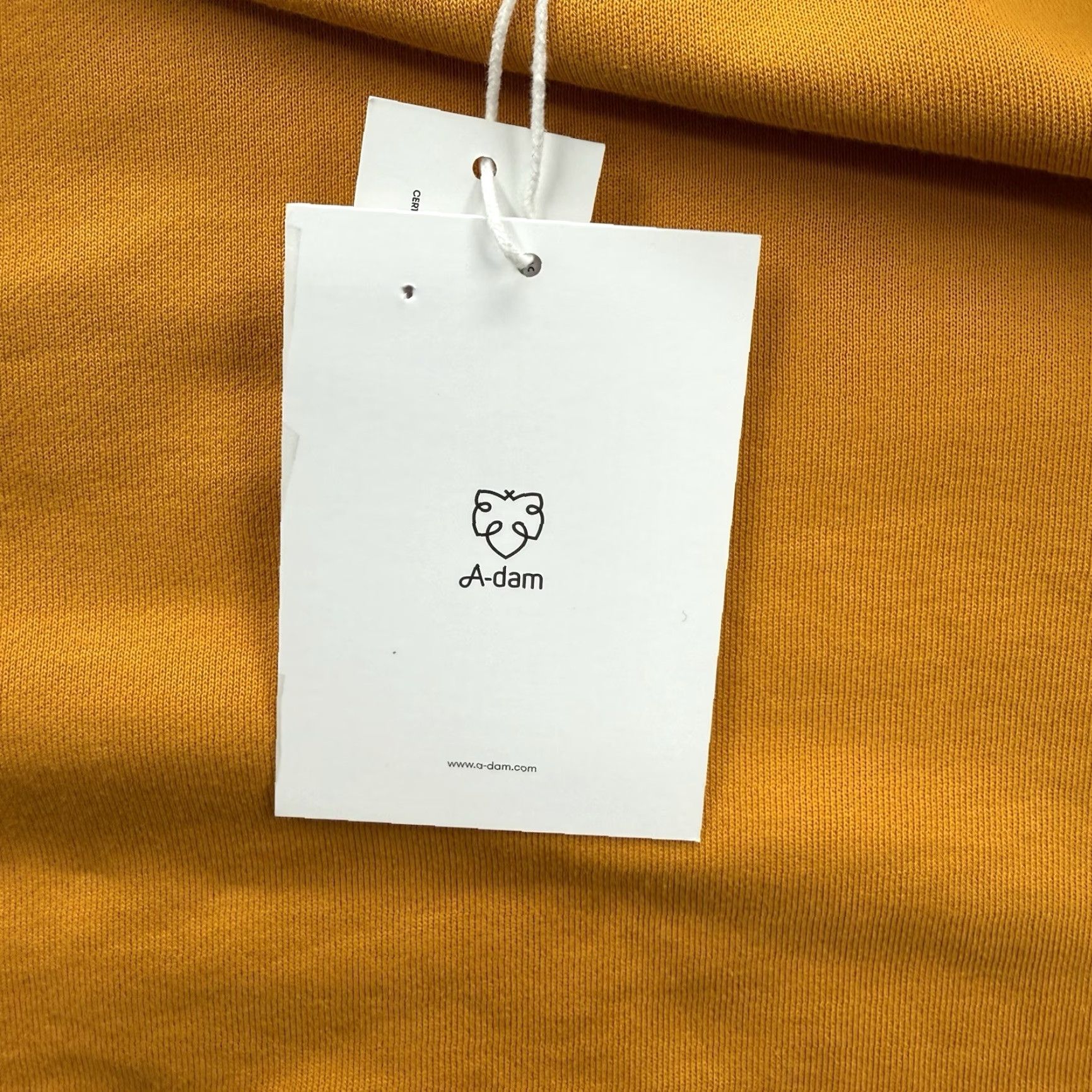 Vintage A-dam Sweatshirt Men Small Yellow Organic Cotton Logo Crew Neck Long Sleeve Pullover Designer All Seasons Size US S / EU 44-46 / 1 - 5 Thumbnail