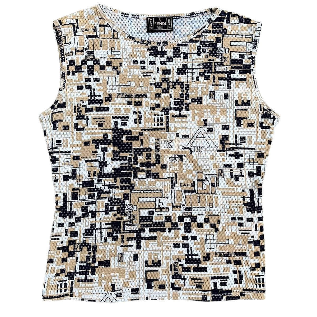 Fendi VINTAGE FENDI WMNS MESH TOP Size S / US 4 / IT 40 - 1 Thumbnail