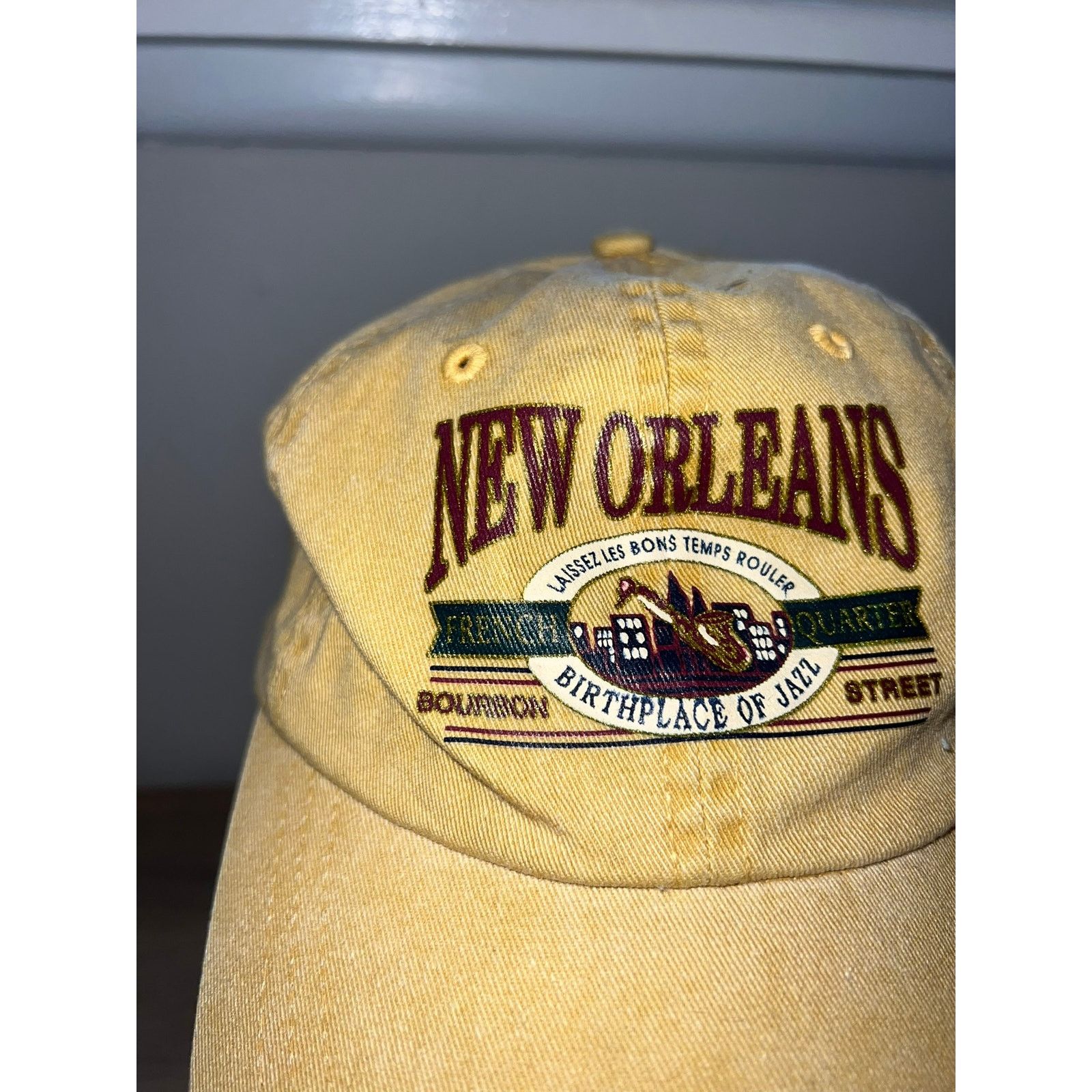 Vintage Vintage New Orleans Bourbon Street Birthplace Jazz Brown Hat Size ONE SIZE - 2 Thumbnail