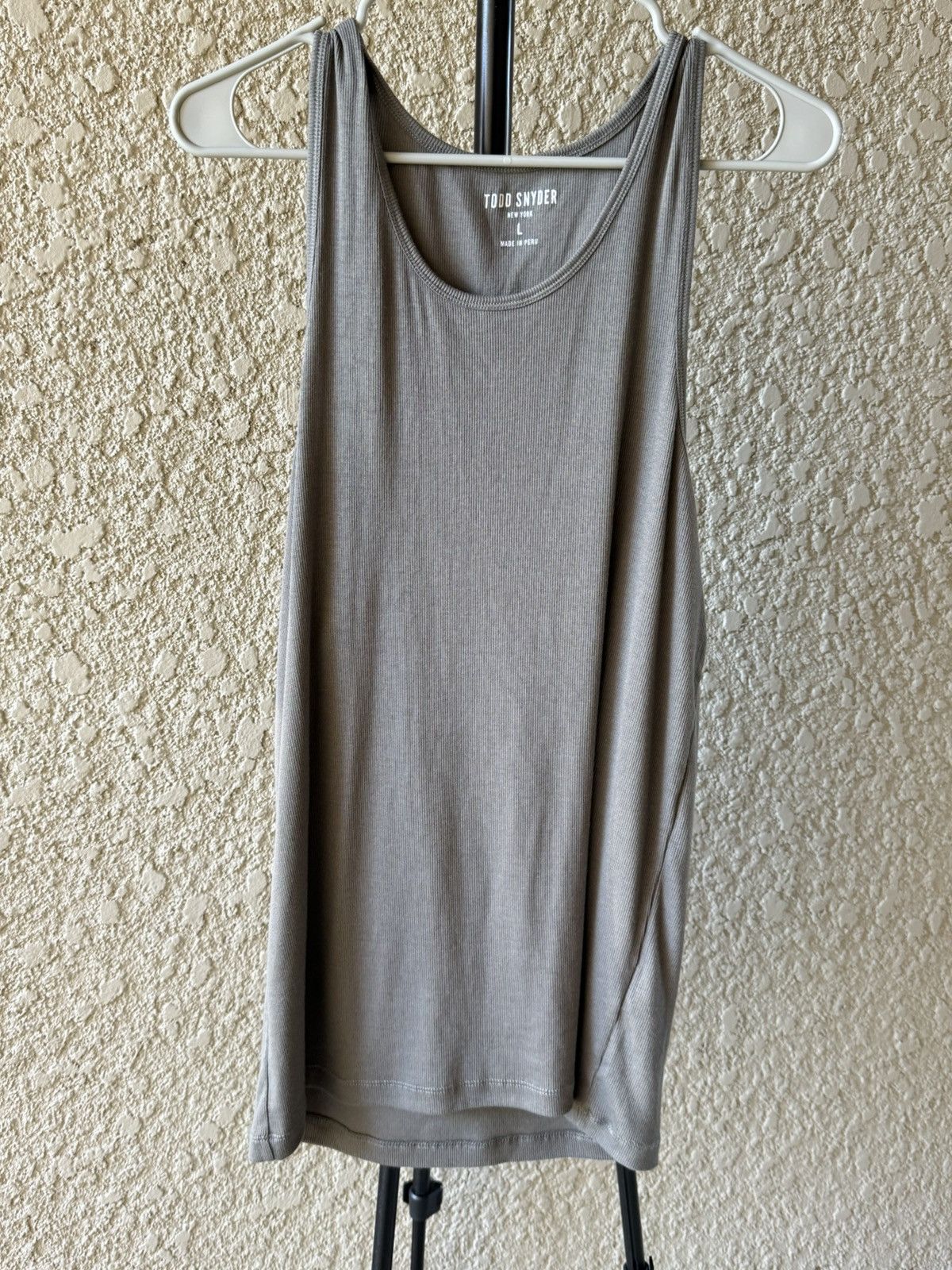 Todd Snyder Ribbed tank in wrought iron Size US L / EU 52-54 / 3 - 1 Thumbnail