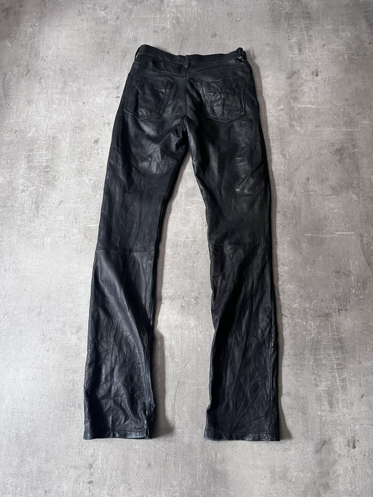 Helmut Lang Helmut Lang 90s leather pants vintage archival Size US 27 - 9 Thumbnail