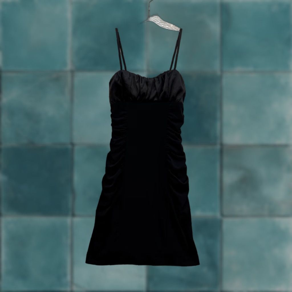 Vintage VINTAGE Y2K Black Mini Dress S Bodycon McBling Bimbo Size S / US 4 / IT 40 - 1 Thumbnail