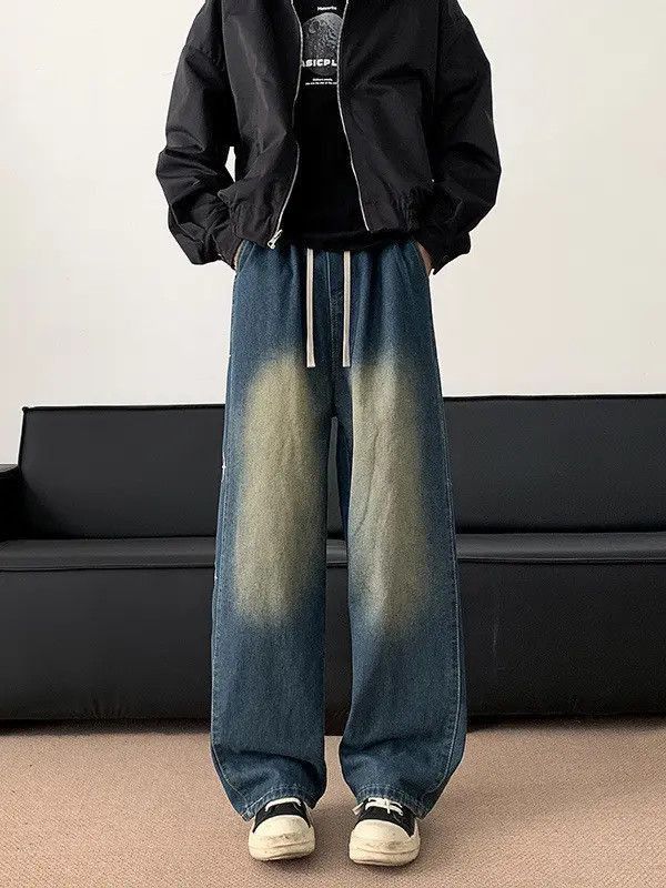 Japanese Brand Retro loose embroidered wide leg jeans Size US 32 / EU 48 - 5 Thumbnail