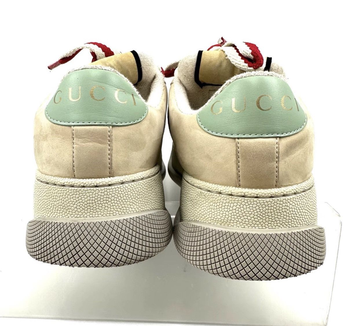 Gucci Gucci Beige Pink Platform Chunky Dirty Sneakers K12 Size US 4.5 / IT 34.5 - 3 Thumbnail