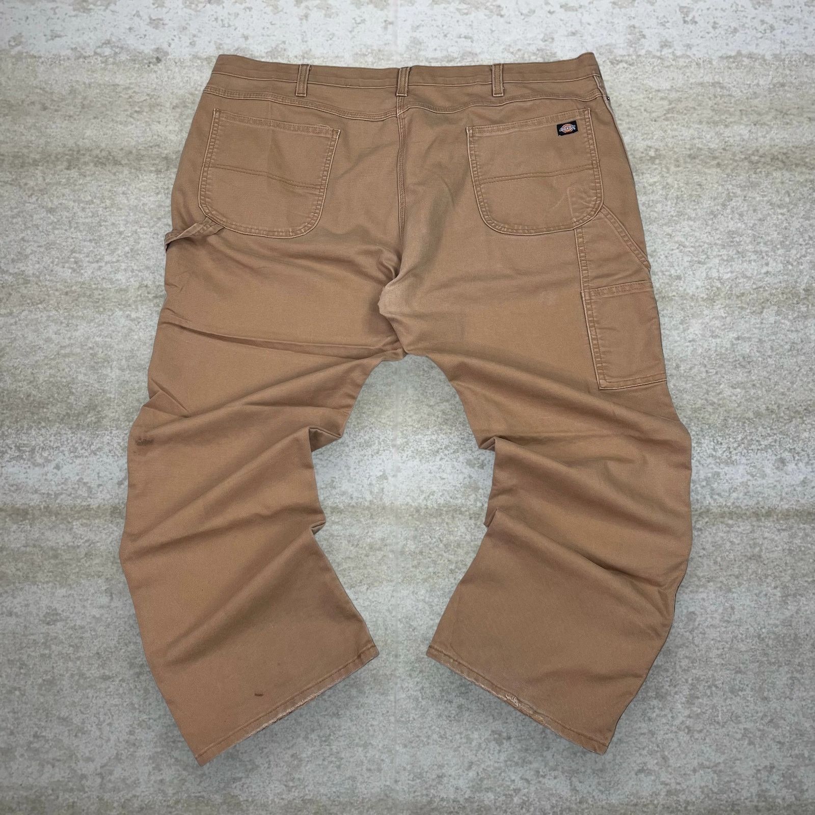 Dickies Carpenter Pants Tan Canvas Baggy Dungarees Painters