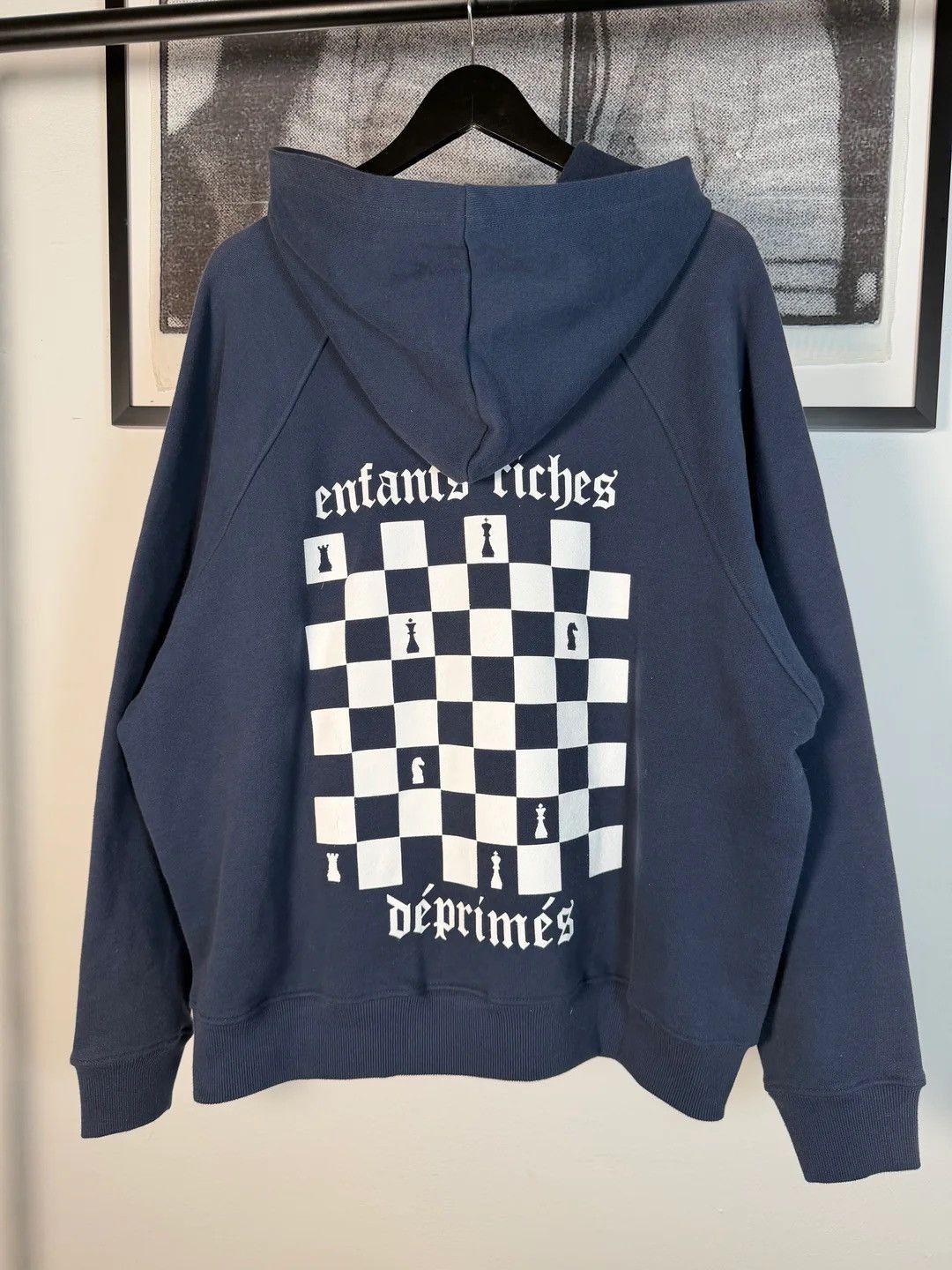 Enfants Riches Deprimes 🚭 ICONIC OG 🚭 RELEASE FW 2019 CHESSBOARD LOGO HOODIE Size US M / EU 48-50 / 2 - 1 Thumbnail