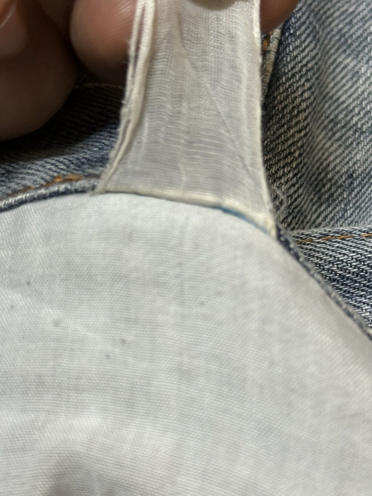 14th Addiction Vintage Japanese Brand Faded Wash Distress Loose Jeans Size US 31 - 10 Thumbnail