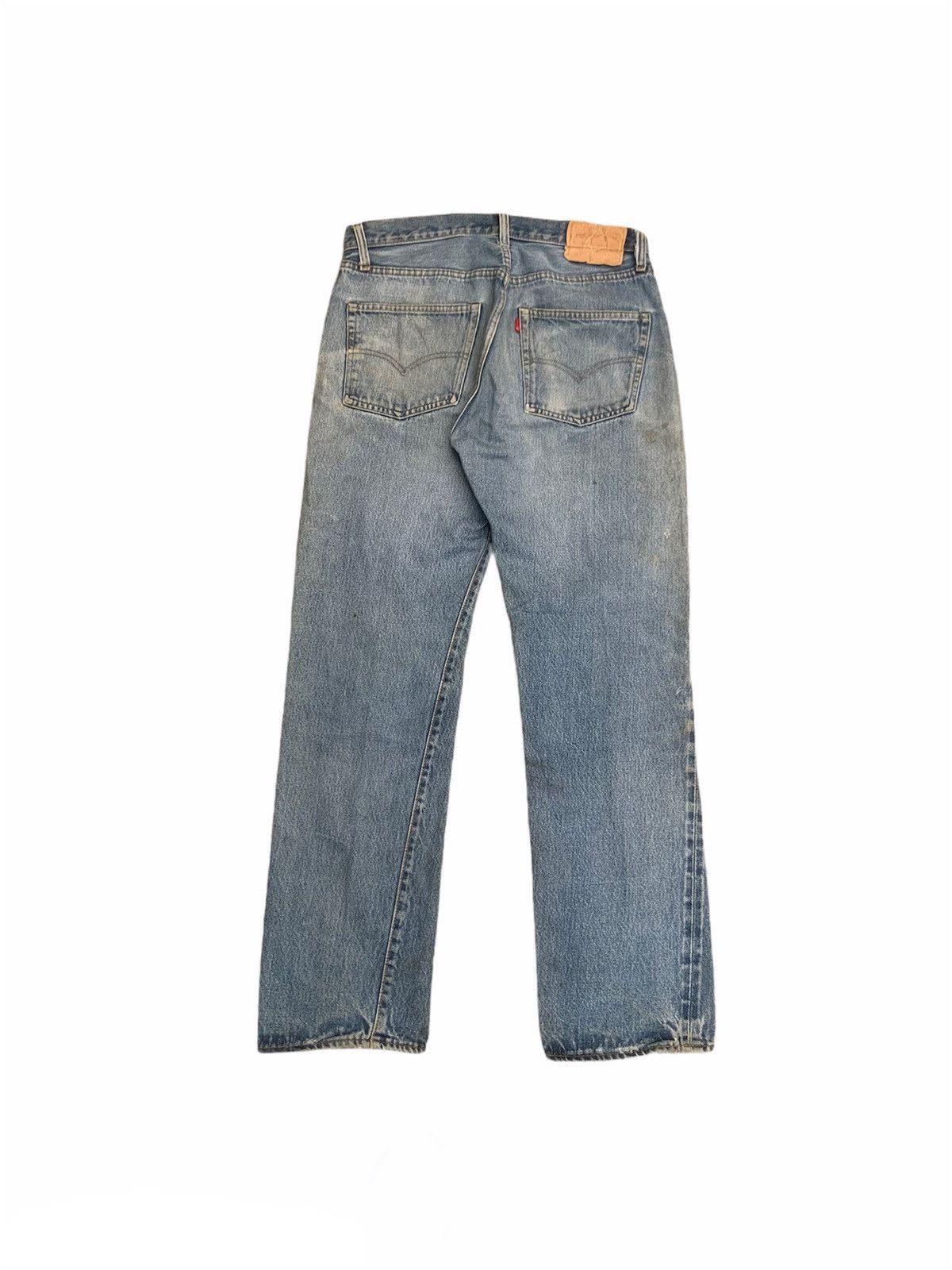 Levi's Vintage 80s Levi's 501 Selvedge Made in USA Distressed Denim Size US 33 - 7 Thumbnail