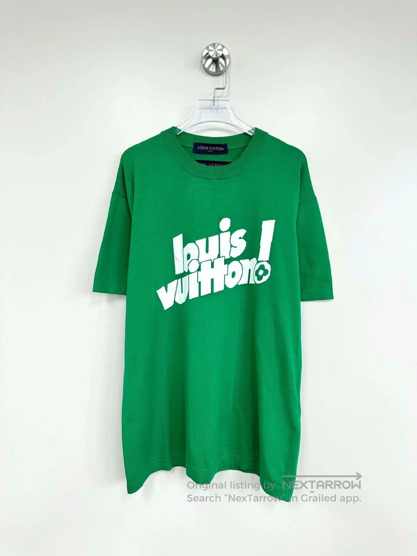 Louis Vuitton Louis Vuitton Green Letter Logo Knit Short Sleeve| Size US M / EU 48-50 / 2 - 1 Thumbnail