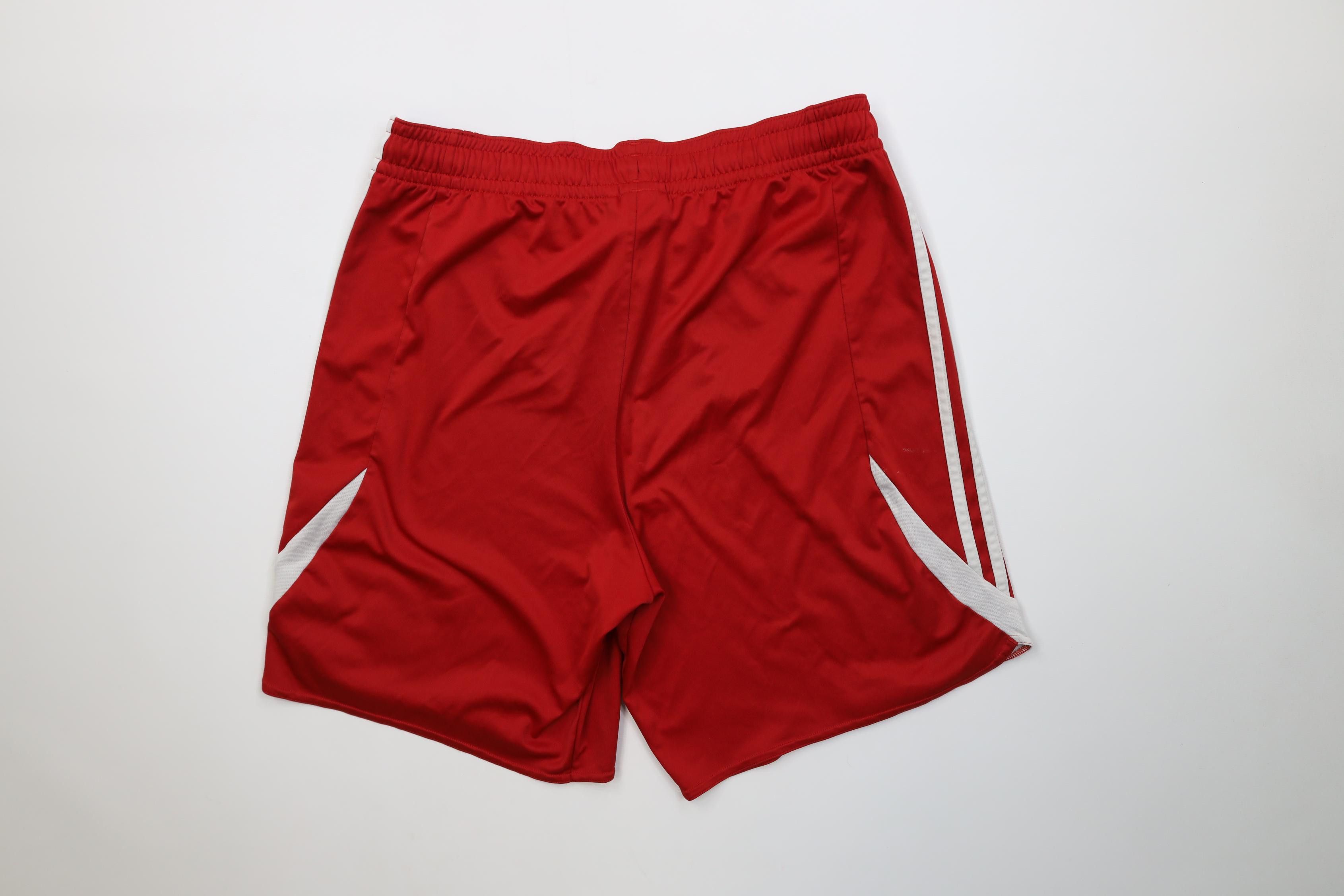 Adidas Vintage Y2K Adidas Running Jogging Soccer Shorts Red Striped Size US 34 / EU 50 - 10 Thumbnail