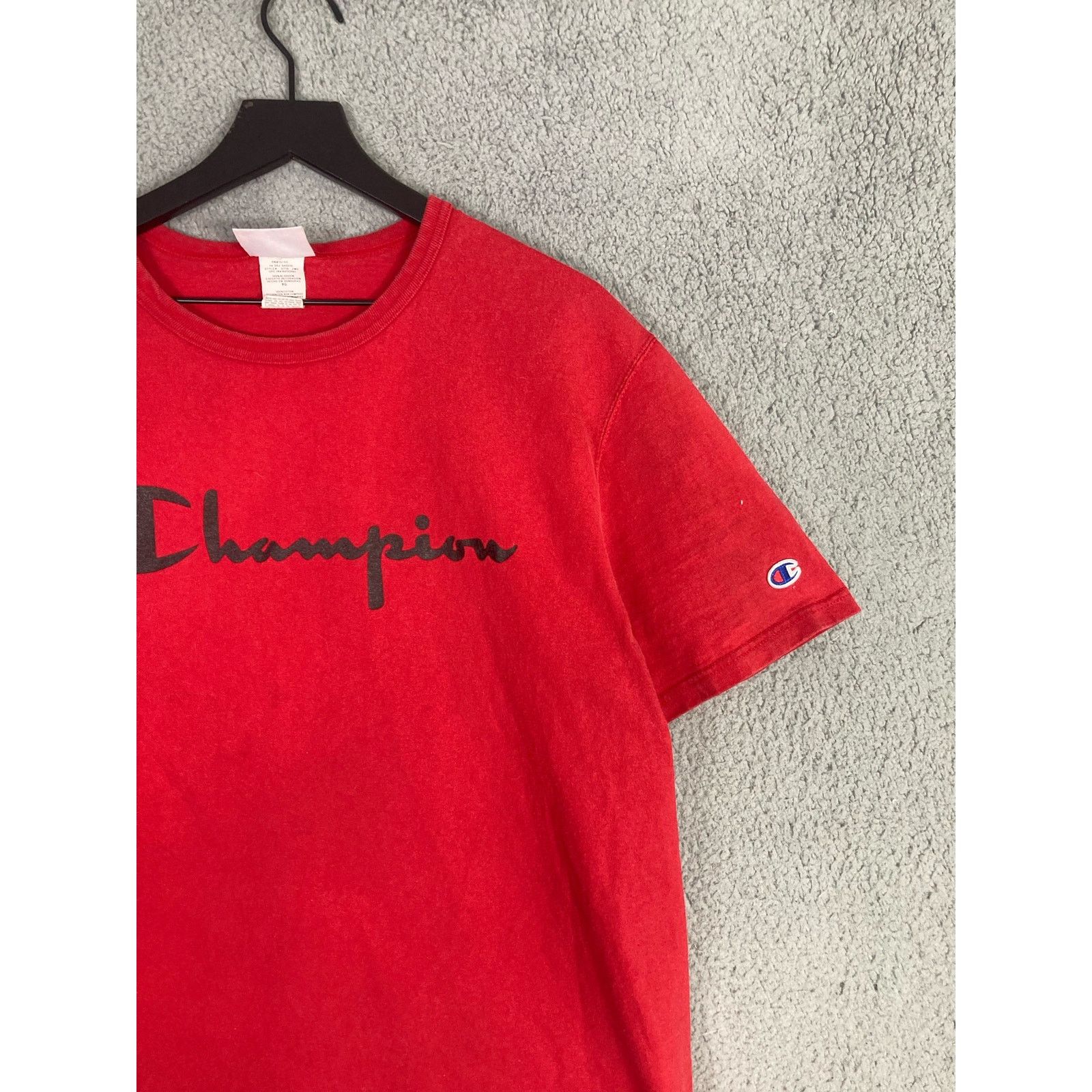 Champion Champion Heritage Graphic Spellout Tee Red Crew Men's XL Size US XL / EU 56 / 4 - 6 Thumbnail