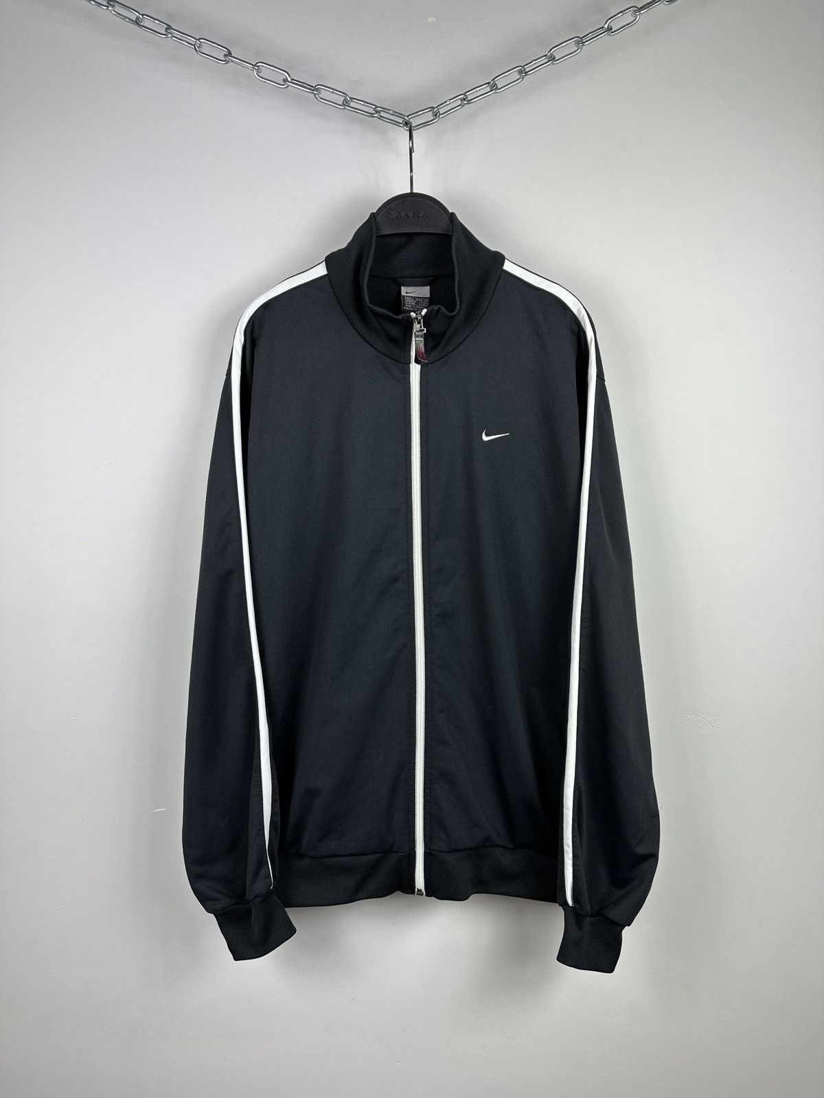 Nike × Vintage Vintage Y2K Nike Drill Big Logo Track Top Size US L / EU 52-54 / 3 - 1 Thumbnail