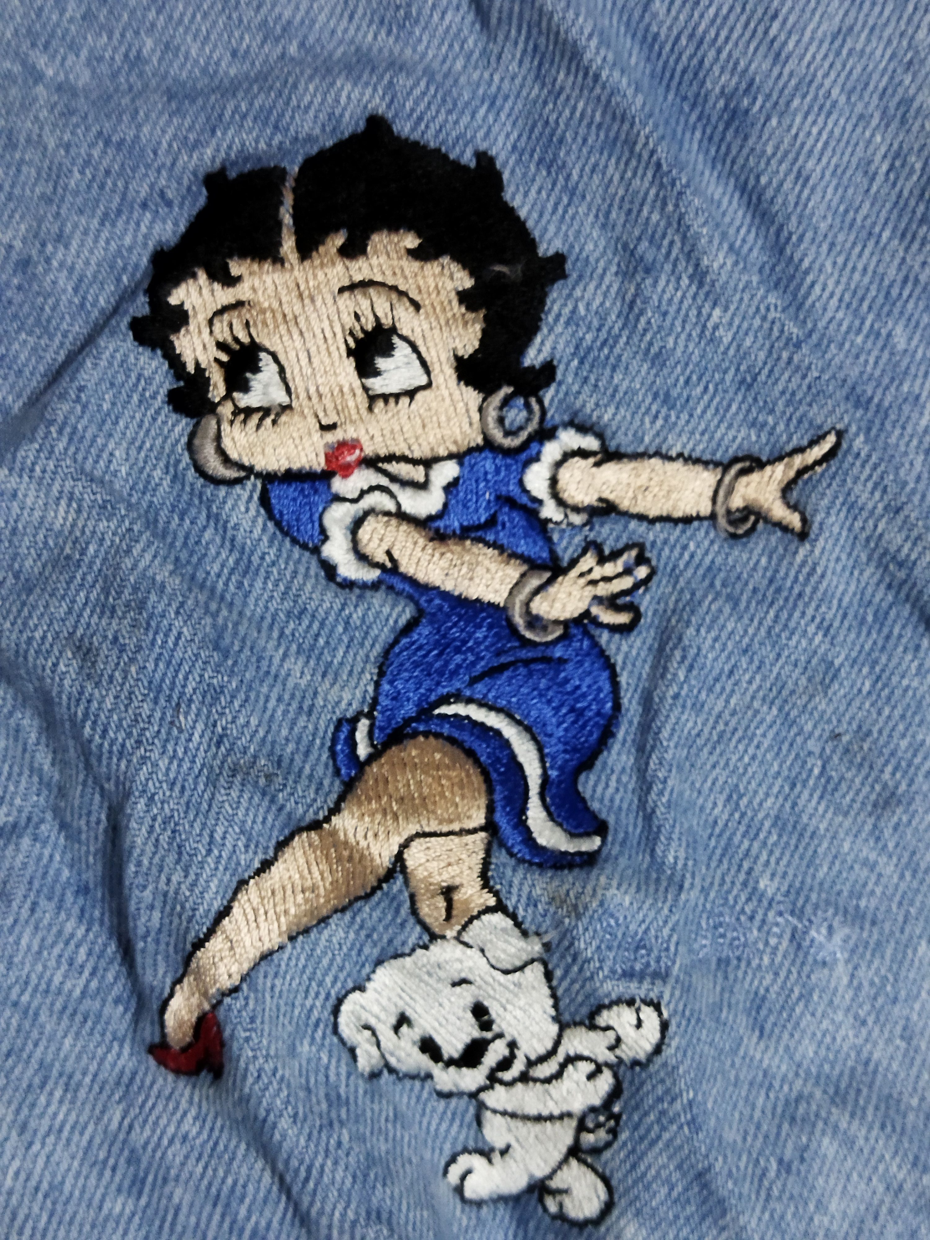 Too Cute Guetta Bros. × Vintage Vintage 1993 Too Cute Betty Boop Jeans Size 30" / US 8 / IT 44 - 4 Thumbnail