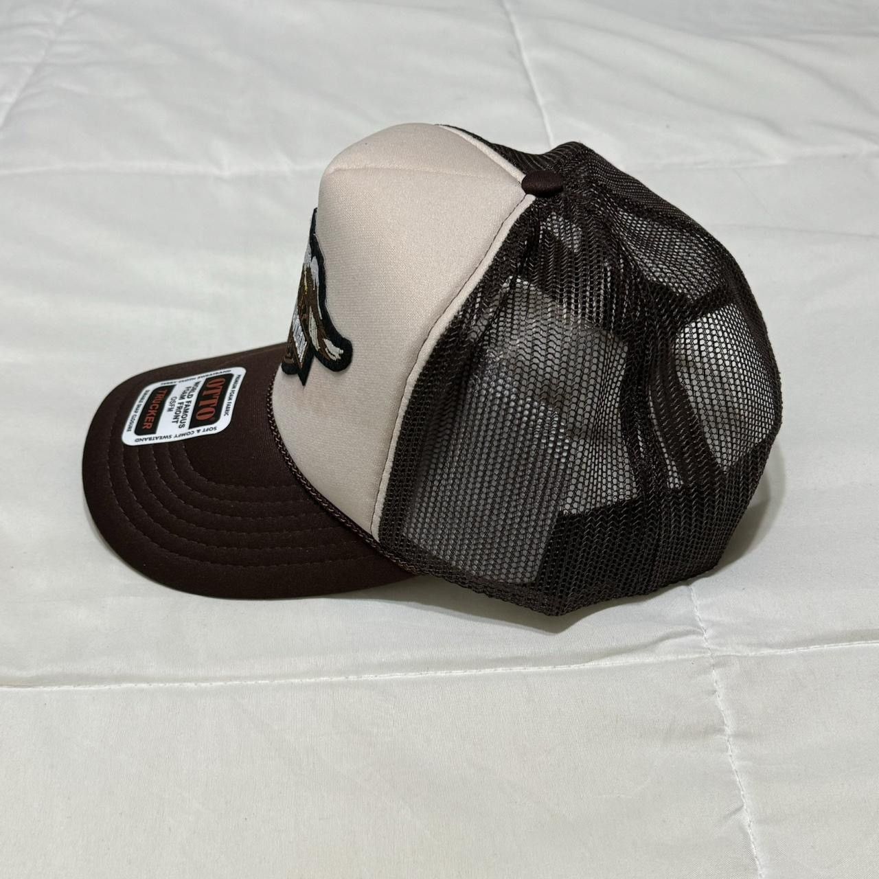 Harley Davidson Brown Tan Harley Davidson Trucker Hat Size ONE SIZE - 7 Thumbnail