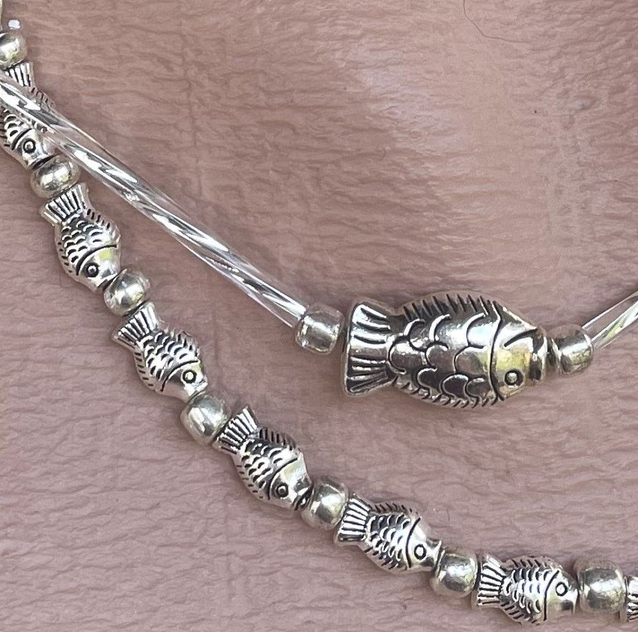 Other Fish Bracelet Stack – Silver Choker Vibes Size ONE SIZE - 4 Thumbnail