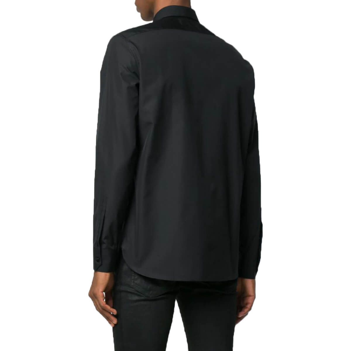 Saint Laurent Paris o1s1wg110625 564269 Shirt in Cotton Poplin in Black Size US M / EU 48-50 / 2 - 4 Thumbnail