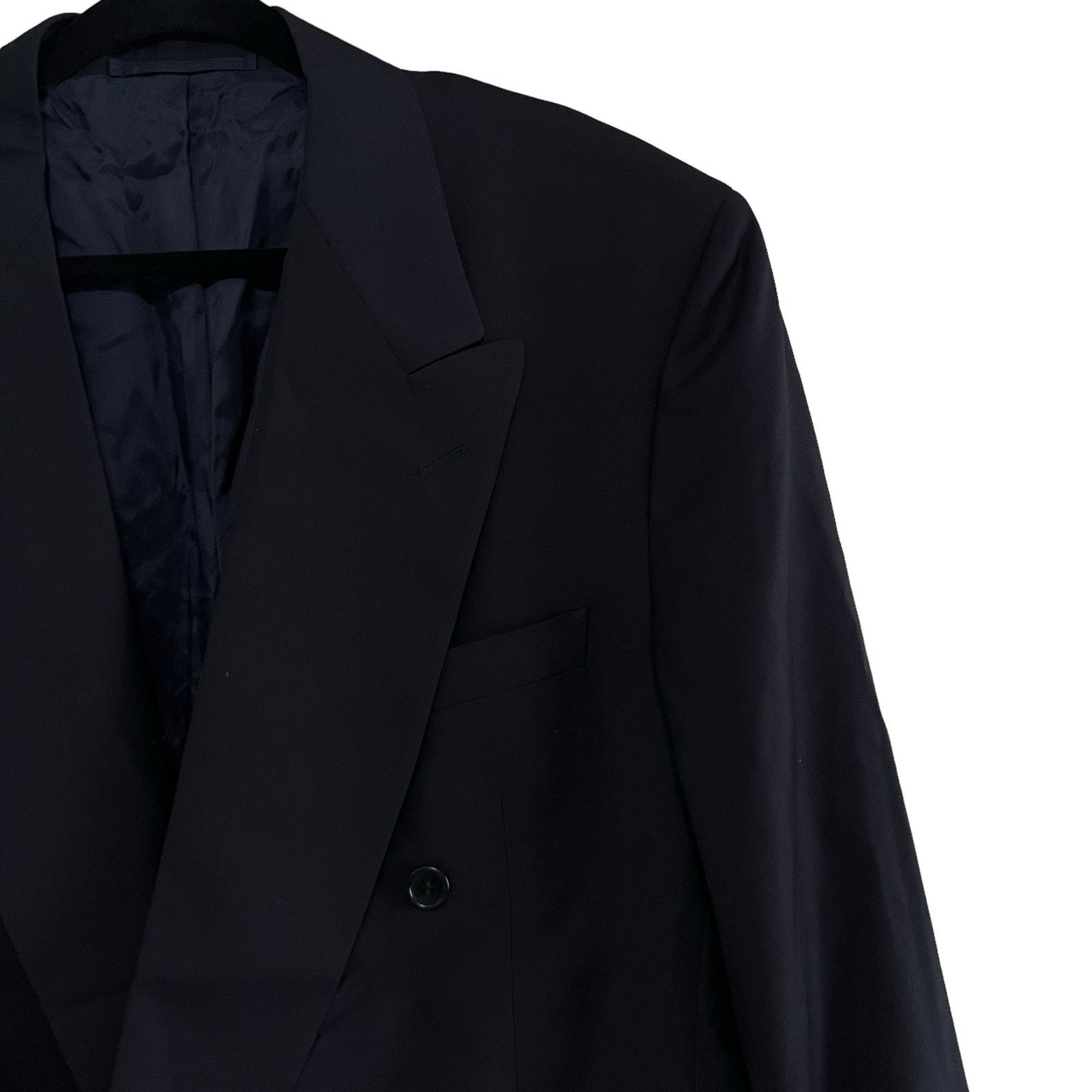 Cantarelli Cantarelli Loro Piana Black Double Breasted Blazer 48L 58L Size 48L - 6 Thumbnail