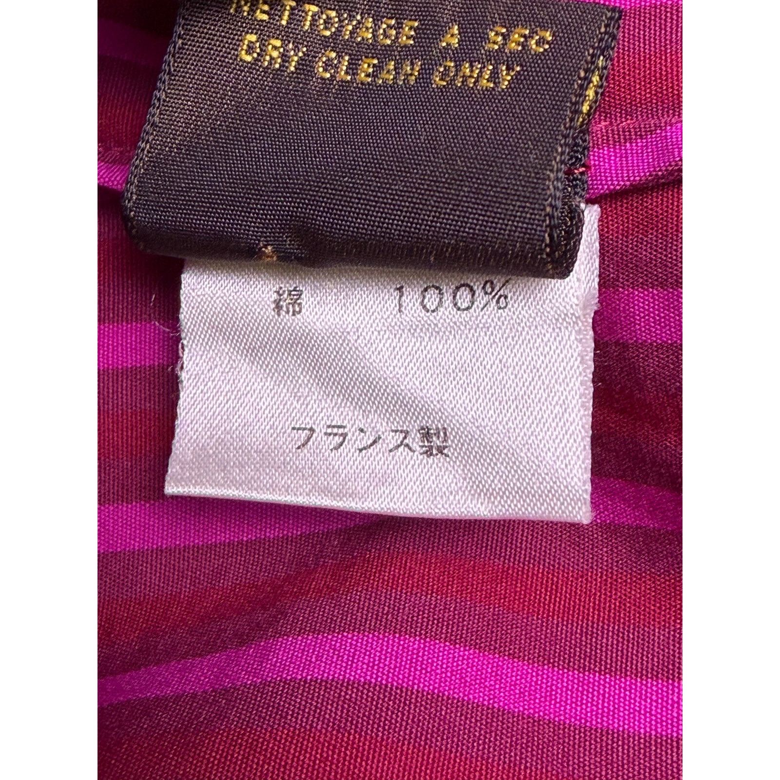 Louis Vuitton Y2K Louis Vuitton Magenta Pink and Red Button Down Blouse Size S / US 4 / IT 40 - 9 Thumbnail