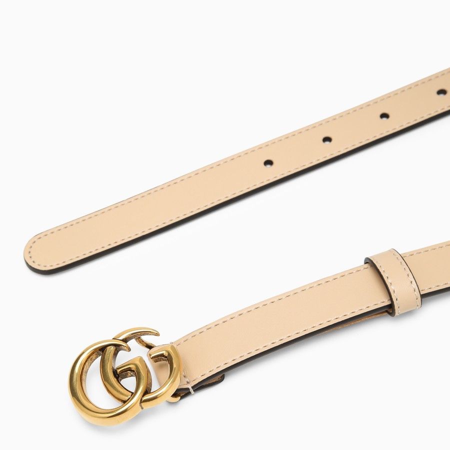Gucci o1d2blof0824 Size: 95 / Leather Belt With Double G Buckle Size ONE SIZE - 3 Thumbnail