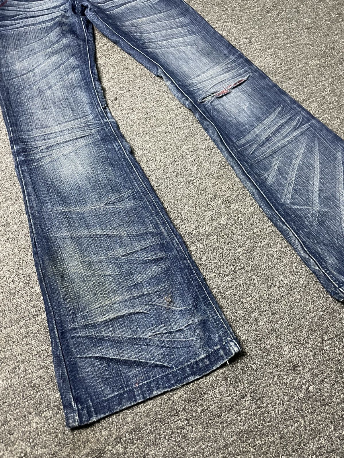Japanese Brand × Vintage Vintage LONERST Flared Bootcut Design Jeans (83) Size 29" - 6 Thumbnail