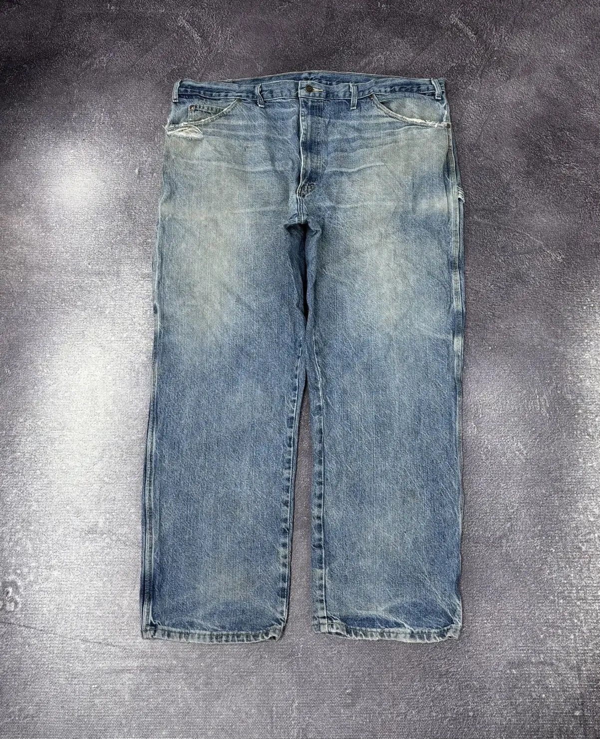 Dickies × Vintage Vintage Dickies Y2K Skate Faded Light Blue Hype Baggy Jeans Size US 44 / EU 60 - 2 Thumbnail