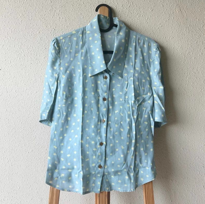 Vivienne Westwood Vivienne Westwood Aqua Polka Dot Set: Shirt and Asymmetric Size XS / US 0-2 / IT 36-38 - 4 Thumbnail